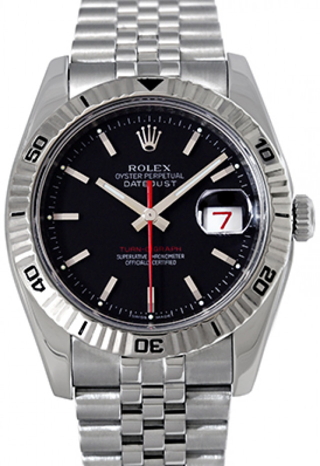 Rolex 116264 White Gold & Steel on Jubilee Black with Silver Index